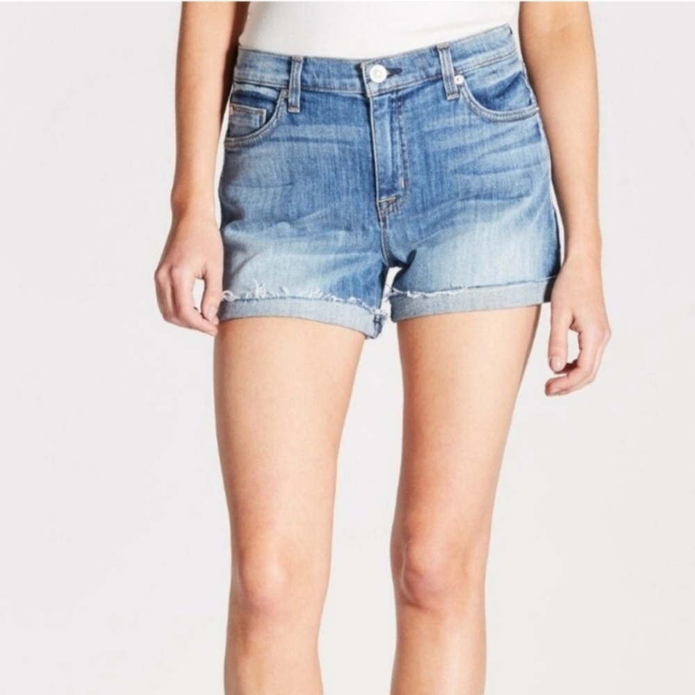 Hudson Valeri Cut Off 1" Cuff Short - 27 Denim Shorts Premium Denim Relaxed Fit